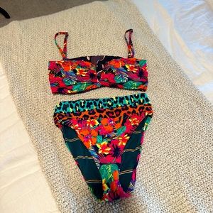 Beach Riot tropical bikini size small